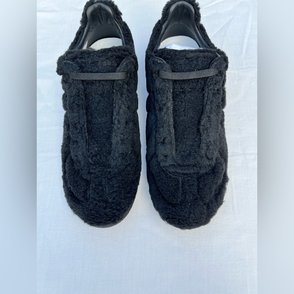 Mens Black faux fur Maison Margiela’s